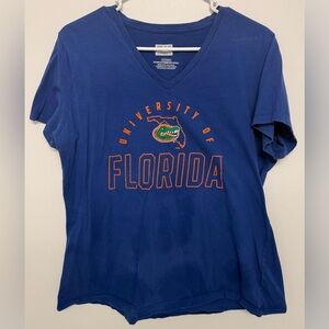 University of Florida Women's V-Neck Tee - Blue